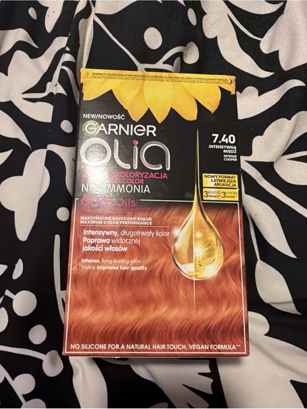 Garnier Olia 7.40 Intense Copper Permanent Hair Color New in Box